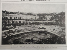 1905 NÎMES - UNE CORRIDA MOUVEMENTÉE - LE GRAND ILLUSTRÉ - Other & Unclassified