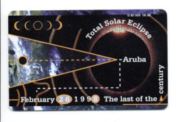 Astronomie éclipse Télécarte Aruba Phonecard (F 101) - Aruba