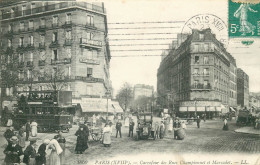 PARIS 18eme Arrondissement    Carrefour Des Rues Championnet Et Marcadet - Arrondissement: 18