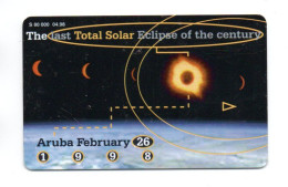 Astronomie éclipse Télécarte Aruba Phonecard (F 102) - Aruba