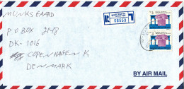 Israel Registered Air Mail Cover Sent To Denmark 19-5-1996 - Storia Postale