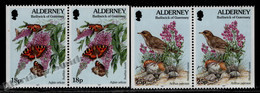 Aurigny - Alderney 1997 Yvert 100A-101A, Flora & Insects - Pair - MNH - Alderney