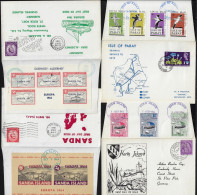 Jethou, Sark, Herm, Pabay... 11 Lettres Timbres Europa. Oiseaux Marins, Pingouins, Pont - 1964