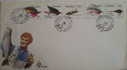 THEME PÊCHE - TRANKEI -  2 Superbes FDC De 1980 Et 1983 - Séries Hameçons Pour La Pêche à La Mouche - 2 Photos - Poissons