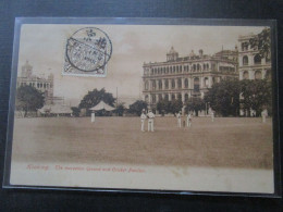 Hongkong Recreation Ground Cricket Pavillon     Cpa Timbrée China Post Imperial - China (Hong Kong)