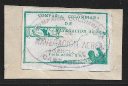 Colombie. 1920 Poste Aérienne P.A N°14 Oblitéré. Cote 300€. - Colombia
