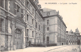 FRANCE - Bourges - Le Lycée - La Facade - Carte Postale Ancienne - Bourges