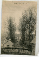 28 JOUY    Avenue De La Gare Allée Arbres écrite Village 1918    D06 2019  - Jouy