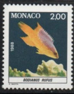 Monaco Neuf, Yvert   N° 1615, Labre Espagnol Ou Pourceau Espagnol, **, - Poissons