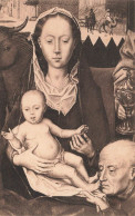 PEINTURES & TABLEAUX - L'adoration Des Mages - La Vierge Et L'Enfant - Hans Memling - Carte Postale Ancienne - Peintures & Tableaux