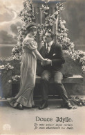 COUPLE - Douce Idylle - De Mon Amour, Soyez Certain - Carte Postale Ancienne - Parejas