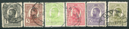 ROMANIA 1909 Definitive King Carol I .used..  Michel 220-25 - Used Stamps