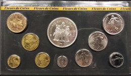 Francia France 1979  Serie Fleurs De Coins Monnaie De Paris  Fdc Senza Stuccio - BU, BE & Coffrets