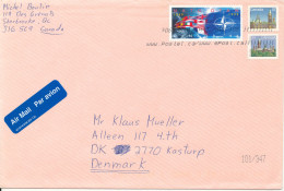 Canada Cover Sent To Denmark 1999 Topic Stamps - Storia Postale