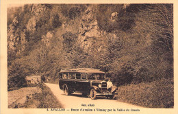 FRANCE - Avallon - Route D'avallon A Vezelay - Autobus Avallonnais - Chaumard Concessionnaire - Carte Postale Ancienne - Avallon