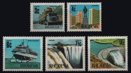 Rhodesien 1973 - Mi-Nr. 126-130 ** - MNH - Ansichten Des Landes - Rhodesien (1964-1980)