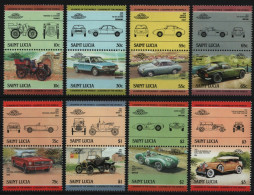 St. Lucia 1984 - Mi-Nr. 696-711 ** - MNH - Autos / Cars - St.Lucie (1979-...)