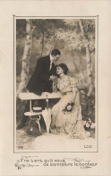 COUPLE  - Il Ne Tient Qu'à Vous De Connaître Le Bonheur - Lux - Carte Postale Ancienne - Paare