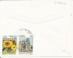 Cuba Registered Cover Sent To Germany With More Topic Stamps On Front And Backside Of The Cover - Storia Postale