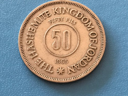 Münze Münzen Umlaufmünze Jordanien 50 Fils 1965 - Giordania