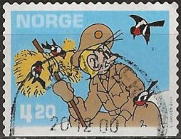 NORWAY 2000 Cartoon Characters - 4k.20 - Soldier No. 91 Stomperud And Birds FU - Oblitérés