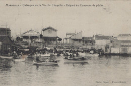 13 / MARSEILLE / VIEILLE CHAPELLE / DEPART DU CONCOURS DE PECHE - Quartiers Sud, Mazargues, Bonneveine, Pointe Rouge, Calanques