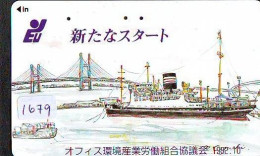 Télécarte JAPON * * BATEAU * PHONECARD JAPAN * SHIP (1679) TK *  SCHIFF * Schip * Boot * Barco - Schiffe