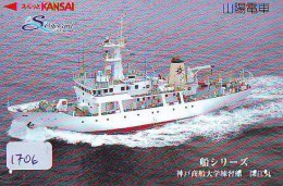 Télécarte JAPON * * BATEAU * PHONECARD JAPAN * SHIP (1706) TK *  SCHIFF * Schip * Boot * Barco - Barcos