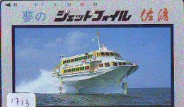 Télécarte JAPON * * BATEAU * PHONECARD JAPAN * SHIP (1713) TK *  SCHIFF * Schip * Boot * Barco - Schiffe