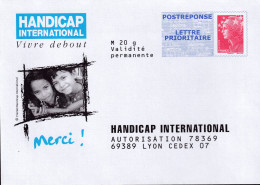 FRA - PAP - HANDICAP INTERNATIONAL - N°09P506 - PAP : Antwoord /Beaujard
