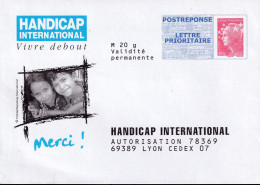 FRA - PAP - HANDICAP INTERNATIONAL - N°12P194 - Listos Para Enviar: Respuesta /Beaujard