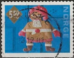 NORWAY 2001 Christmas - 5k50 - Gingerbread Man FU - Gebruikt