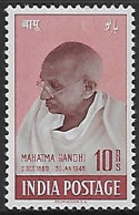 India 1948 Mahatma Gandhi Mourning 10r Mounted Mint, NICE COLOUR As Per Scan - Ungebraucht