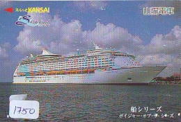 Télécarte JAPON *  * BATEAU * PHONECARD JAPAN * SHIP (1750) TK *  SCHIFF * Schip * Boot * Barco - Boten