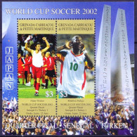 Grenada Ca 2002 MNH SS, Quarter Final Soccer WC Senegal Vs Turkey, Football Sports - 2002 – South Korea / Japan