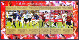 Grenada Ca 2002 MNH SS, Quarter Finals Soccer WC, Football Sports - 2002 – Zuid-Korea / Japan