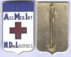 Insigne Association Médical Internationale - Notre Dame De Lourde - Medical Services