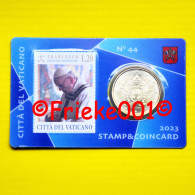 Vaticaan - Vatican - 50 Cent 2023 + Postzegel In Coincard.(44ste) - Vatikan
