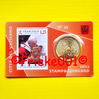 Vaticaan - Vatican - 50 Cent 2023 + Postzegel In Coincard.(45ste) - Vatikan