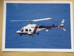 EAST ASIA AIRLINES  BELL 222B   CS-H??  /    CARTE GRAND FORMAT  12,7 X 17,7 CM - Helicopters
