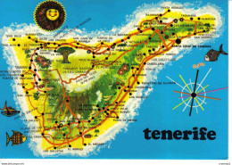 Canarias Tenerife N°2 899 Mapa De La Isla Carte De L'Ile Ediciones GASTEIZ VOIR DOS - Tenerife