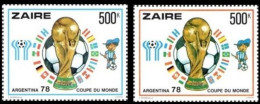 Zaire - 936/937 (BL26/27) - Coupe Du Monde - 1978 - MNH - Unused Stamps