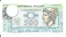 ITALIE 500 LIRE 1974 UNC P 94 - 500 Liras