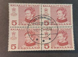 Queen Margrethe II , Block Of 4 Mi.nr 106 - Used Stamps