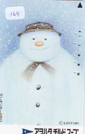 TELECARTE JAPON * TELEFONKARTE JAPAN * SCHNEEMANN (164)  PHONECARD * SNOWMAN * NOEL * CHRISTMAS - Navidad