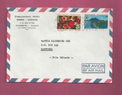 Lettre Pour La Nouvelle-Zélande YT N° 84 Et 102 - Fleur - Hibiscus - Storia Postale