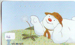 TELECARTE JAPON * TELEFONKARTE JAPAN * SCHNEEMANN (166)  PHONECARD * SNOWMAN * NOEL * CHRISTMAS - Weihnachten