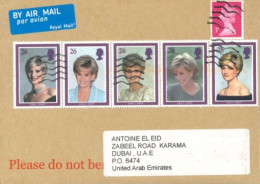 GREAT BRITAIN  : -  STAMPS  COVER TO  DUBAI. - Briefe U. Dokumente