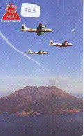 TELECARTE JAPON * MILITAIRY AVION  (703)  Flugzeuge * Airplane * Aeroplano * PHONECARD JAPAN * ARMEE * LEGER VLIEGTUIG - Armée