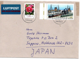 60846 - Bund - 2009 - 145c Eisenbahnfaehre MiF A LpBf PENIG -> Japan - Storia Postale